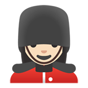 💂🏻‍♀️ Emoji Guardia Mujer: Tono De Piel Claro en Google Android 12L.