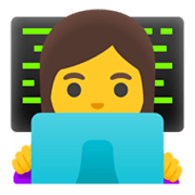 👩‍💻 Emoji Tecnóloga en Google Android 12L.