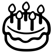 Emoji 🎂 Torta Di Compleanno su Google Android 4.3.