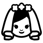 👰 Emoji Person mit Schleier Google Android 4.3.