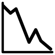 Emoji 📉 Grafico Con Andamento Negativo su Google Android 4.3.