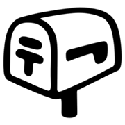 📪 Emoji geschlossener Briefkasten ohne Post Google Android 4.3.