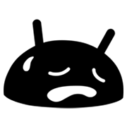 😥 Emoji Cara Triste Pero Aliviada en Google Android 4.3.