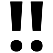 Emoji ‼️ Doppio Punto Esclamativo su Google Android 4.3.