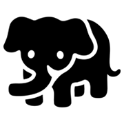 🐘 Emoji Elefante en Google Android 4.3.