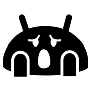 Emoji 😱 Faccina Terrorizzata su Google Android 4.3.