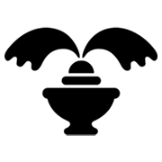 Emoji ⛲ Fontana su Google Android 4.3.