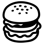 Emoji 🍔 Hamburger su Google Android 4.3.