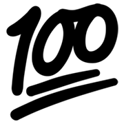 Emoji 💯 100 Punti su Google Android 4.3.