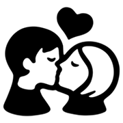 💏 Emoji sich küssendes Paar Google Android 4.3.