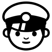 Emoji 👮 Agente Di Polizia su Google Android 4.3.