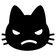 😾 Emoji schmollende Katze Google Android 4.3.