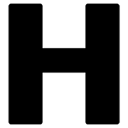 🇭 Emoji Indicador regional símbolo letra H en Google Android 4.3.