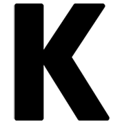 Émoji 🇰 Symbole indicateur régional lettre K sur Google Android 4.3.