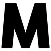🇲 Emoji Indicador regional Símbolo Letra M en Google Android 4.3.