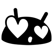 Emoji 😍 Faccina Con Sorriso E Occhi A Cuore su Google Android 4.3.