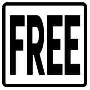 🆓 Emoji Wort „Free“ in blauem Quadrat Google Android 4.3.