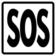 Emoji 🆘 Pulsante SOS su Google Android 4.3.