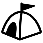 Emoji ⛺ Tenda su Google Android 4.3.