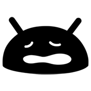 😩 Emoji Rosto Desolado na Google Android 4.3.
