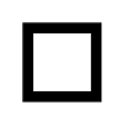 ◽ Emoji mittelkleines weißes Quadrat Google Android 4.3.