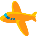 Emoji ✈️ Aeroplano su Google Android 4.4.