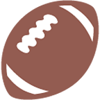 Émoji 🏈 Football Américain sur Google Android 4.4.
