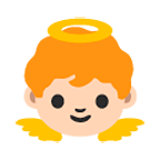 👼 Emoji Bebé ángel en Google Android 4.4.