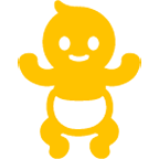 Emoji 🚼 Simbolo Con Immagine Di Bambino su Google Android 4.4.