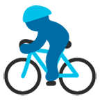 Emoji 🚴 Ciclista su Google Android 4.4.