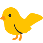 Émoji 🐦 Oiseau sur Google Android 4.4.