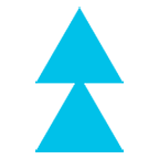 ⏫ Emoji Triángulo Doble Hacia Arriba en Google Android 4.4.