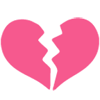 💔 Emoji Corazón Roto en Google Android 4.4.
