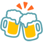 Émoji 🍻 Chopes De Bière sur Google Android 4.4.