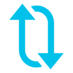 Emoji 🔃 Frecce Verticali Che Ruotano In Senso Orario su Google Android 4.4.