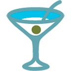 Emoji 🍸 Cocktail su Google Android 4.4.