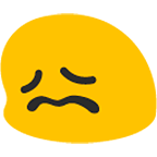 Emoji 😖 Faccina Frustrata su Google Android 4.4.