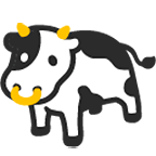 Émoji 🐄 Vache sur Google Android 4.4.