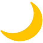 Emoji 🌙 Spicchio Di Luna su Google Android 4.4.