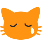 😿 Emoji Rosto De Gato Chorando na Google Android 4.4.
