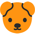 🐶 Emoji Cara De Perro en Google Android 4.4.