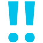 Emoji ‼️ Doppio Punto Esclamativo su Google Android 4.4.