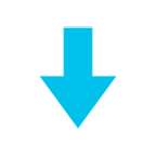 Émoji ⬇️ Flèche Bas sur Google Android 4.4.