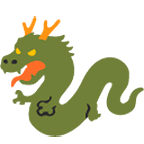 Émoji 🐉 Dragon sur Google Android 4.4.