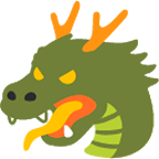 🐲 Emoji Rosto De Dragão na Google Android 4.4.