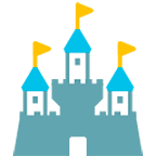 Émoji 🏰 Château sur Google Android 4.4.