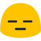 😑 Emoji ausdrucksloses Gesicht Google Android 4.4.
