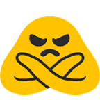 🙅 Emoji Person mit überkreuzten Armen Google Android 4.4.