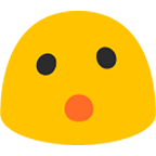 Emoji 😮 Faccina Con Bocca Aperta su Google Android 4.4.