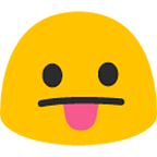 😛 Emoji Gesicht mit herausgestreckter Zunge Google Android 4.4.